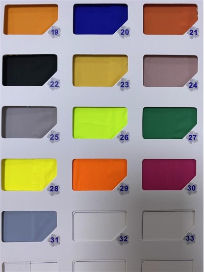 GZ-YXYF 6006# Ice silk jersey Width: 160CM Weight: 160GSM Composition: 13% spandex 87% nylon Moisture wicking front view